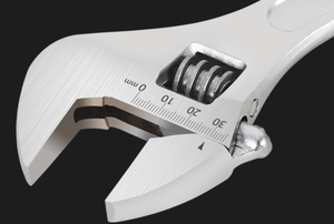 Ağır krom dövme çelik Shifter anahtarı ile inç metrik ölçekli geniş kalibreli açılış ayarlanabilir anahtarı anahtarı - Product Image 5