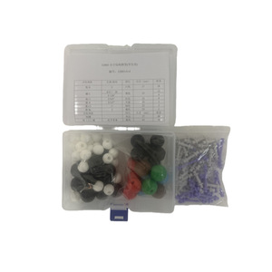 Modelo Molecular de 114 Piezas para Estudiantes de Secundaria, Contiene <span class=keywords><strong>57</strong></span> Átomos y 56 Enlaces, 1 Herramienta para Remover Enlaces Cortos - Product Image 1