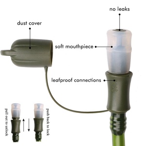 Sac d'hydratation en TPU non toxique de 2 <span class=keywords><strong>litres</strong></span> Sac à eau portable étanche pour l'extérieur pour le cyclisme et la course à pied Capacité de 1L - Product Image 2