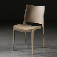 Chaise en polypropylène empilable au meilleur prix pour salle à manger, mobilier de maison et salle de conférence, chaise en plastique à usage extérieur