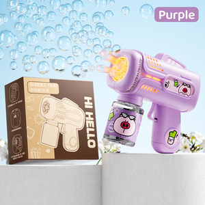 Pistola <span class=keywords><strong>de</strong></span> <span class=keywords><strong>Burbujas</strong></span> <span class=keywords><strong>de</strong></span> Plástico a Prueba <span class=keywords><strong>de</strong></span> Fugas, Juguete Infantil para Exteriores, Modelo 2025, con Luces, para Diversión - Product Image 6