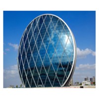 Verre Low-e en ligne clair 6mm verre trempé prix bâtiment verre dôme