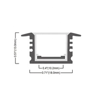 Pour le marché armoire cuisine plafond Led bande lumineuse Alu boîtier canal Extrusion étanche encastré Led profilé en aluminium