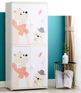 57*40*131 Cm Pernikahan Hadiah Tahan Lama Kualitas Tinggi Bayi Item Plastik Lemari Kabinet dengan Pintu Terbuka - Product Image 1