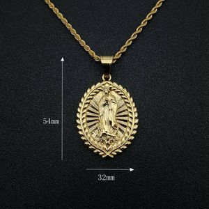 European American Hip Hop <b>Titanium</b> Steel Gold Plated Pendant Necklace Unisex Stainless Steel <b>Chain</b> 3mm 61cm - Product Image 2