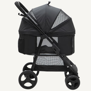 Çin'de evcil hayvan arabası ° Rotata ile yüksek kalite siyah avrupa köpek arabası 4 tekerlek 360 - Product Image 5