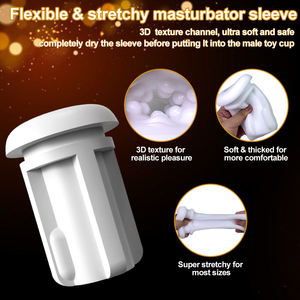 Fellation automatique succion profonde Masturbation tasse Vaginal mâle masturbateurs Oral Pussy Sex Toys pour hommes adultes autres masseur 18 + - Product Image 6