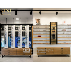Vetrina Espositiva in Legno e Metallo per Occhiali Design per Negozi di Occhiali da Sole Arredamento Interno per Negozi di Ottica - Product Image 1