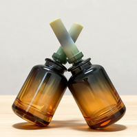 Flacon pulvérisateur de parfum en verre givré vide pour cosmétiques et soins de la peau, 30ml 50ml 100ml, avec bouchon, personnalisable avec logo d'usine et impression sérigraphique