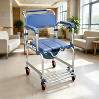 Chaise de douche pour fauteuil roulant OEM pour les soins aux personnes âgées, équipement de réadaptation hospitalière, fournisseur ODM