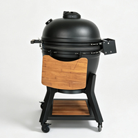 Parrilla de Carbón Auplex Kamado Big Joe de 27 Pulgadas, Parrilla de Cerámica para Barbacoa con Carrito, Cocina Exterior para Jardín, OEM