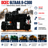 محرك ديزل CUM 6LTAA8.9-C300 C220 C240 C260 C300 C360 بقوة 180-360 حصان، 8.9 لتر، 6 أسطوانات للبناء والتعدين والحفارات ومضخات المياه