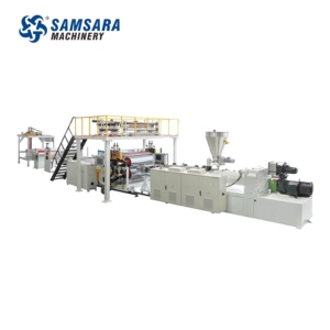 SPC zucchini LVT lantai pipa PVC profil PE GMT lantai PVC papan dinding ekstrusi garis mesin - Product Image 1