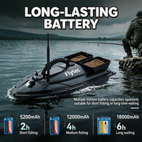 Barco de Pesca RC Profesional 2011-5, 1.5 kg, Alcance de 500 m, Motores Dobles, Detector de Peces, Transductor para Pescadores Aficionados