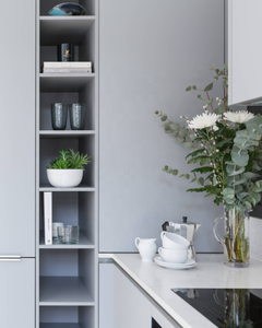 Modern <strong>Small</strong> Kitchen <strong>With</strong> White Lacquer Handless Custom MDF <strong>Door</strong> Kitchen <strong>Cabinet</strong> Sets Made in China - Product Image 5