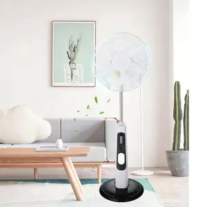 Large electric rechargeable home floor standing solar cooling fans with battery Solar powered fan
