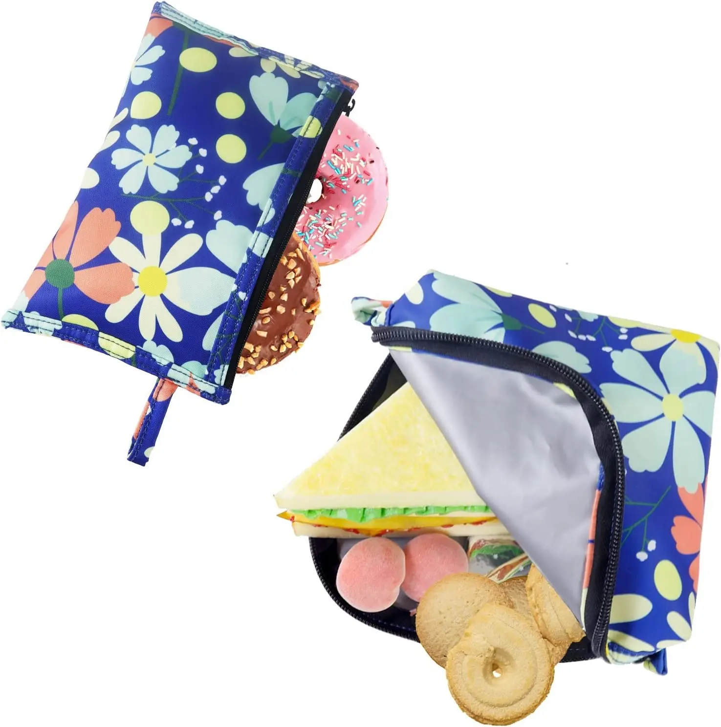 사용자 정의 에코 절연 작은 스낵 파우치 피크닉 점심 가방 멋진 가방 아이스 팩 식품 저장 도시락 쿨러 가방