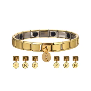 Italian Charm bracelet 24 Letter Jewelry Gift Wristband Adjustable Trust Letter Pendant Wristband Friendship Bracelet Gift