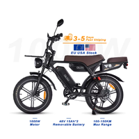 Vélo de montagne électrique OUXI V8 Ultra Max à pneus larges pour adultes, moteur à moyeu arrière, cadre en alliage d'aluminium, batterie au lithium 48V, tout-terrain