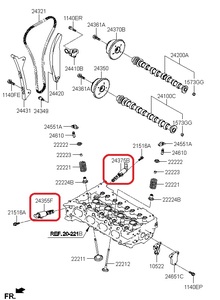 2 Buah Solenoid VVT untuk Hyundai Kia K5 24355-2E100 dan 24375-2E100 OCV G4FJ G4NB G4NA - Product Image 5