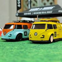 LDARC V64 1/64 RTR Mini Autobús RC de Juguete, Control Remoto 2.4G para Adultos y Niños, Modelo de Vehículo de Mesa, Auto Eléctrico