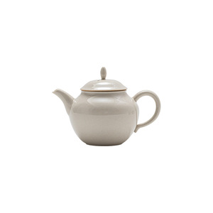 Guanlan Wood Ash Ceramic Teapot Porcelain Round With Lid Kung Fu <b>Tea</b> <b>Set</b> For Afternoon <b>Tea</b> Office Reception - Product Image 5