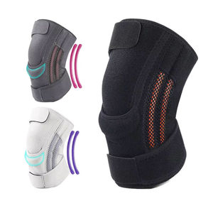 Genouillère de compression personnalisée, confortable, respirante, avec rembourrage en spandex et stabilisateurs latéraux pour la tendinite, l'arthrite, unisexe - Product Image 1