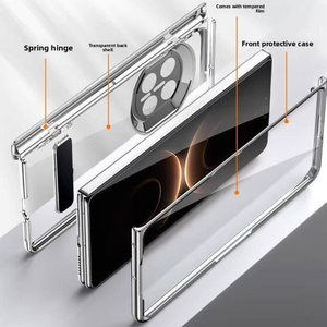 Étui de téléphone pliable transparent ultra-fin adapté au téléphone Huawei X7, étui de protection avec charnière, film protecteur, tout en un. - Product Image 2