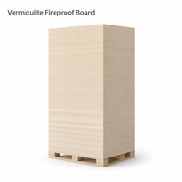 Panneau en vermiculite 1000x1000mm ignifuge avec services de découpe et de moulage pour l'isolation des cheminées et des poêles