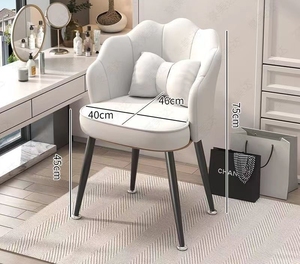 Silla de ordenador moderna al por mayor, silla para el hogar, silla giratoria ajustable con respaldo, ideal para dormitorio femenino, silla de maquillaje. - Product Image 6