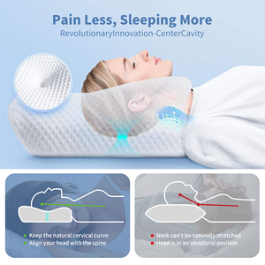 Cuscino Cervicale Ortopedico in Memory Foam OEM per Sollievo dal Dolore al Collo, con Rivestimento Rinfrescante e Design Cavo, Inodore, per Dormire e Allattamento - Product Image 3