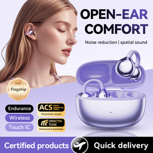 Auriculares Inalámbricos M108 Tipo Clip Galvanizados con Diseño de Aretes de Moda, Deportivos OWS con Cancelación de Ruido para Mujer - Product Image 2