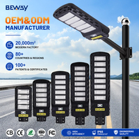 Prix de gros, lampadaire solaire LED intégré tout-en-un ABS IP65 pour extérieur, autoroute, 200W, 250W, 300W, 350W, 400W