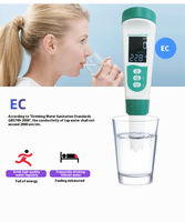 UNIVO Stylo testeur de qualité de l'eau portable 5 en 1 pH-mètre EC TEMP Salinité TDS Modèle UBSS-M51 IP65 Rivière/Lac/Réservoir/Étang