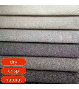 Tissu en polyester tissé 100 %, couleur unie, respirant, effet <span class=keywords><strong>lin</strong></span>, 440 g, idéal pour les canapés et la tapisserie de meubles – Grande <span class=keywords><strong>Vente</strong></span> - Product Image 5