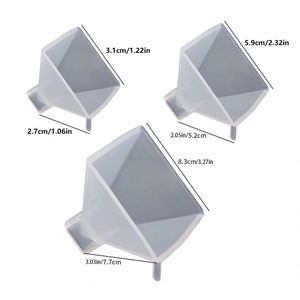 Moldes de Silicona de Resina con Forma de Pirámide para Hacer Velas, Manualidades, Suministros de Arte, Ecológicos, DIY, Venta al por Mayor, Bolsa OPP, Tamaño Personalizado - Product Image 4