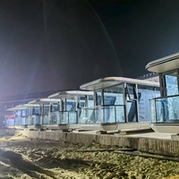 Pod intelligent modulaire moderne avec capsules spatiales d'hôtels de luxe à climatisation détachable, conception de maison