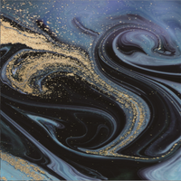Panneau mural en pierre d'onyx au dos naturel Panneau marbré en marbre d'onyx bleu ciel doré