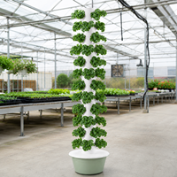 Système hydroponique vertical à 12 étages pour cultiver 48 légumes, 30L