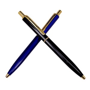 Bolígrafo de Metal Retro de Diseño Personalizado de Lujo con Mecanismo de Clic de Tinta Negra/Azul para Uso Promocional - Product Image 1