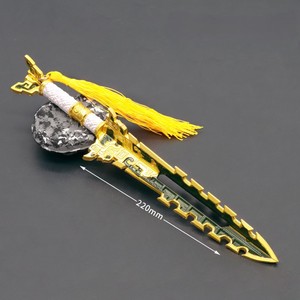 Modèle d'épée en métal artisanal à l'échelle lourde, avec effet de flamme et de vague, inspiré de l'animation de <span class=keywords><strong>Xiao</strong></span> <span class=keywords><strong>Yan</strong></span>, modèle spécial Xuan - Product Image 4