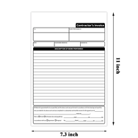 Carnet de commandes personnalisé avec logo, 2 feuillets, papier autocopiant NCR, format A4/A5, duplicata, factures et reçus, reliure parfaite, gaufré, robuste