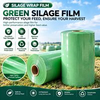 Film d'emballage pour ensilage LLDPE personnalisé, anti-UV, résistant aux perforations, pour le stockage de l'ensilage de l'herbe, du maïs et des fourrages