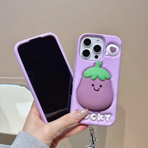 <span class=keywords><strong>Coque</strong></span> de téléphone 3D <span class=keywords><strong>pour</strong></span> <span class=keywords><strong>iPhone</strong></span> <span class=keywords><strong>12</strong></span> 13 14 15 16 <span class=keywords><strong>Pro</strong></span> Max en silicone souple antichoc avec support arrière - Product Image 6