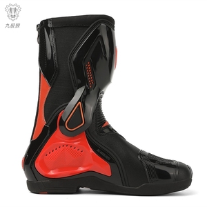 Logo personnalisé Chaussures de moto Break <span class=keywords><strong>Biker</strong></span> Chaussures d'équitation imperméables Fabricants Bottes de moto en cuir pour hommes - Product Image 6