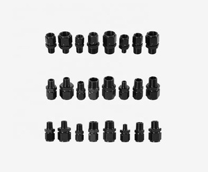 AN4 AN6 AN8 1/4 NPT 1/2 1/8 3/8 NPT Adaptor Putar Pas Aluminium - Product Image 5