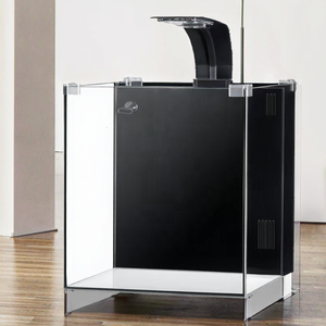 <span class=keywords><strong>Acquario</strong></span> Rettangolare Ultra-Bianco Ecologico da Tavolo 10L con Filtro Posteriore, Meno Cambio <span class=keywords><strong>d</strong></span>'<span class=keywords><strong>Acqua</strong></span>, Terrario per Tartarughe da Interno Ultra Silenzioso - Product Image 1
