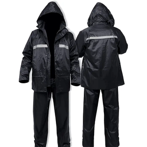 <span class=keywords><strong>Impermeable</strong></span> de Poliéster de Alta Calidad con Banda Reflectante para Viajes, Pesca, Senderismo, Clima Lluvioso, Traje <span class=keywords><strong>Impermeable</strong></span> Reflectante con <span class=keywords><strong>Capucha</strong></span> - Product Image 6