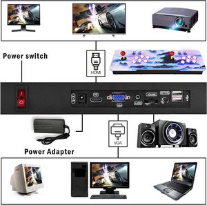 4260 Trò Chơi 1280x720hd Đầu Ra Hỗ Trợ 3D Trò Chơi Pandora E-Thể Thao Hộp Arcade Trò Chơi Giao Diện Điều Khiển - Product Image 4