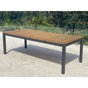 Juego de muebles de aluminio para exterior, mesas y sillas para restaurante, patio exterior, mesa de comedor de 6 plazas - Product Image 5